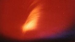 Starfish aurora from aircraft