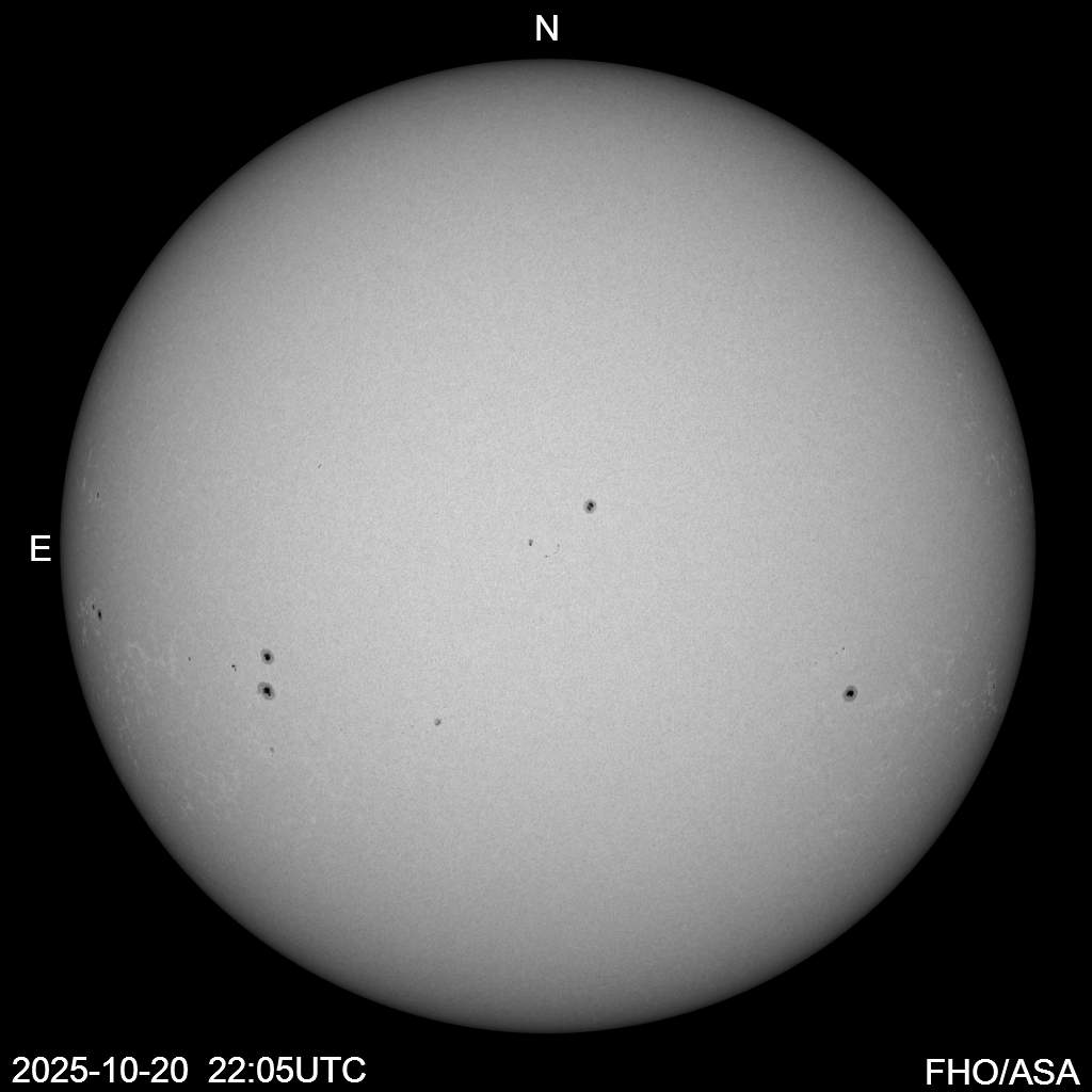 White light full disc solar image