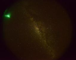 DFN image showing green fireball